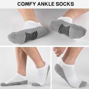 VENTA AL POR MAYOR PERSONALIZADA ALTA CALIDAD MODA DE VERANO ACANALADA CON TALÓN EN Y MÁQUINA MELANGE UNISEX CALCETINES DEPORTIVOS NO SHOW - Product Image 2