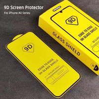 Meilleure Vente Accessoire Téléphone Portable Protection d'Écran Intégrale 9D en Verre Trempé