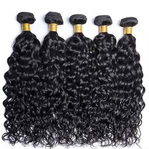 Vente en gros 12A paquets de cheveux de vison brésilien et indien prix d'usine cuticule vierge crue alignée style de vague de corps style de vague de corps - Product Image 1