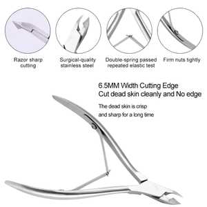 Wholesale High Quality <b>Cuticle</b> Nipper & <b>Cutter</b> For Finger Use Professional Nail Nipper <b>Cuticle</b> Nippers Nail Supply Tools - Product Image 2