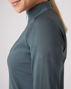 Nouvelle arrivée Chemise d'équitation noire à manches longues pour femmes avec design personnalisable et motif à fermeture éclair Jodhpur et culotte - Product Image 5