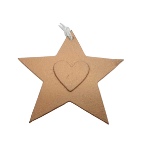 Sculpture d'étoile de placage en laiton suspendu en métal décoratif fait à la main pour la décoration de fête et de noël faite à la main - Product Image 2