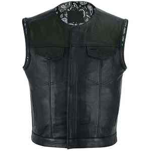 OEM Custom Latest Hot Selling Wholesale Price <b>Top</b> Quality <b>Warm</b> Breathable And Waterproof Sleeveless <b>Womens</b> Genuine Leather Vest - Product Image 3