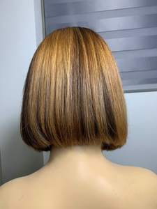 Pelucas de cierre de peluca recta de color piano de cabello humano con encaje fino HD natural - Product Image 4