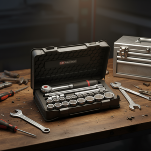 Jeu de douilles métriques Facom 1/2'' à 6 points, collection de 23 pièces - Product Image 3