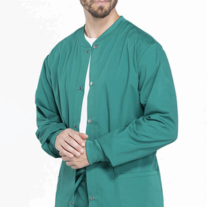 Ropa de hospital Hombres Scrub Jacket transpirable cómodo tarifa razonable tela duradera antiarrugas Scrub Jacket con peso ligero - Product Image 5