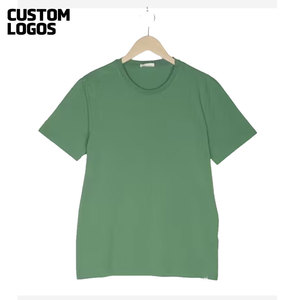 Camiseta de Verano para Hombre, de Seda de Hielo Delgada, Cuello Redondo, Manga Corta, Informal, Suave, Deportiva, Lisa - Product Image 5