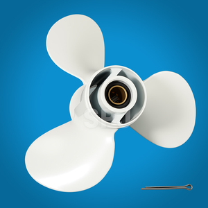 Hélice hors-bord en alliage d'aluminium RH à 3 pales 9 7/8"X9" compatible avec les moteurs Yamaha 20/25/30 HP OEM 664-45941-01-EL - Product Image 5