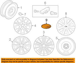 Für Subaru Wheel Center Cap Naben abdeckung Forester Legacy WRX Outback 28821 VA0001 - Product Image 4
