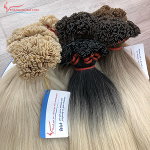 Vente en gros Extensions de cheveux européens à la kératine Remy I Tip Flat tip de haute qualité de l'usine vietnamienne - Product Image 1