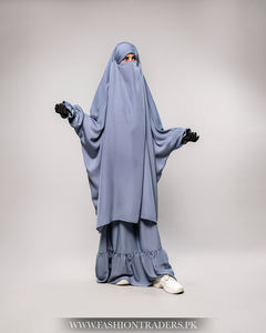 Venta al por mayor, modesto, sencillo, Jilbab, suministro de fábrica, compra en línea, Color sólido, largo hasta el suelo, Material transpirable ecológico para musulmanes - Product Image 3