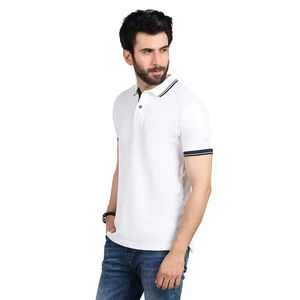 เสื้อยืดโปโลผู้ชาย การออกแบบการพิมพ์ปักแบบกําหนดเอง เสื้อโปโลกอล์ฟผู้ชาย เสื้อยืดคอโปโล - Product Image 5