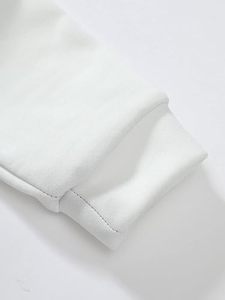 ชุดวอร์มลำลองคอวีผ้าฝ้ายฟลีซหลากสีพิมพ์โลโก้ตามสั่งสำหรับผู้ชายและผู้หญิง - Product Image 3