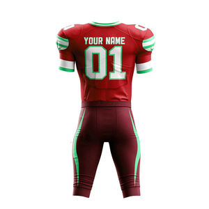 Bajo MOQ Uniforme de fútbol americano de tamaño adulto Uniforme de fútbol americano de equipo de alta calidad para hombre - Product Image 5