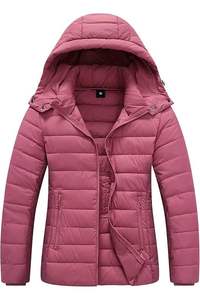 แจ็กเก็ตขนเป็ดโพลีเอสเตอร์100% ใหม่ล่าสุดสำหรับฤดูหนาวทรงเครื่องบินทิ้งระเบิดมีซิปสีทึบ - Product Image 4