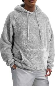 Sudaderas Casuales de Invierno para Hombre, Color Sólido, 100% Algodón, Felpa, Corte Regular, Secado Rápido y Transpirable, Ecológicas, con Bolsillo, Alta Calidad - Product Image 2