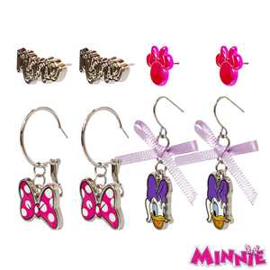 Juego de 4 Aretes Hipoalergénicos de Mickey y Minnie Mouse para Niños, Fans y Coleccionistas - Product Image 3