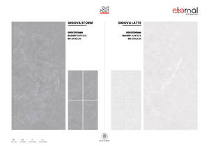 Carreaux en porcelaine de haute qualité 600x1200 mm, surface veinée de basalte, revêtement de sol grand format durable - Product Image 4