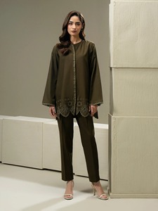 Señoras boda fiesta hasta el suelo pesado marca Bollywood diseñador Sharara Boutique vestido de alta calidad - Product Image 5