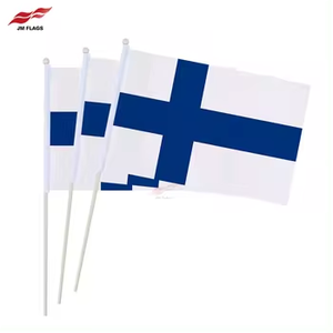 <span class=keywords><strong>Drapeau</strong></span> national finlandais de haute qualité en polyester 14*21, blanc avec <span class=keywords><strong>croix</strong></span> bleue, pour décoration extérieure - Product Image 5
