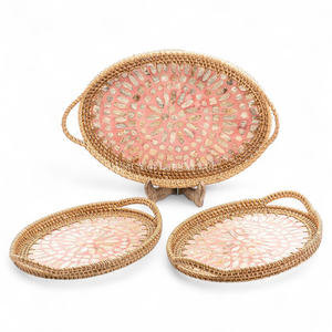 Bandeja Rectangular Premium de Ratán con Incrustaciones de Nácar, Suministro al por Mayor para Hoteles, Restaurantes y Servicios de Catering - Product Image 5