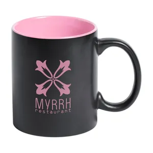 Mug en céramique noir personnalisé Bavary, articles promotionnels avec merchandising sur mesure - Product Image 3