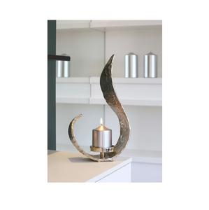 Porte-bougie moderne en aluminium et cuivre plaqué décoration de mariage intérieure et extérieure pour usage domestique matériau métallique - Product Image 4