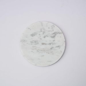 Ensemble de sous-verres à thé en marbre en vrac pour boissons chaudes et froides | Sous-verre rond OEM avec base antidérapante pour table basse à manger en gros - Product Image 4