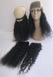 Pelucas de Cabello Humano 100% Natural Sin Procesar de Camboya, Rizado de 18'', con Cierre Transparente 5x5 de un Solo Donante, Ondulado, Proveedor Indio - Product Image 6