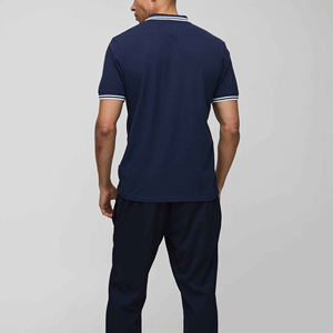 เสื้อโปโลสำหรับผู้ชายเสื้อโปโลแขนสั้นพิมพ์ลายดีไซน์แฟชั่น - Product Image 6