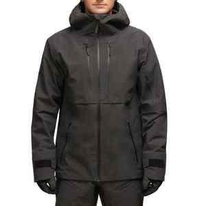Veste de ski pour homme Nouveau design Coupe-vent et imperméable à capuche pour le snowboard Respirant Style short grande taille - Product Image 3