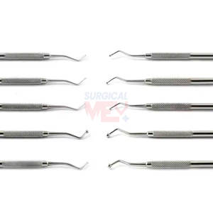 Set di 5 strumenti di riempimento dentale personalizzabili strumenti di riparazione compositi tra cui bruciatore di sfere e intagliatori amalgama - Product Image 3