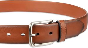 เข็มขัดหนังวัวสำหรับผู้ชายมีสไตล์แบบใหม่เข็มขัดหนังแท้พร้อมหัวเข็มขัดอัลลอยแบบทางการ OEM ปรับแต่งโลโก้ได้ - Product Image 3