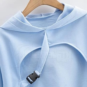 เสื้อมีฮู้ดสไตล์กอทิกโอเวอร์ไซส์สำหรับผู้หญิงมีซิปด้านหน้าเสื้อผ้าแนวสตรีทสไตล์กรันจ์ย้อนยุคลำลองดีไซน์เปิดไหล่สำหรับฤดูใบไม้ร่วง - Product Image 4