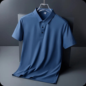 Nueva Camiseta de Manga Corta de Seda de Hielo para Hombre, 100% Algodón, Cuello en V, Transpirable, de Secado Rápido, Marca de Moda, Talla Grande - Product Image 4