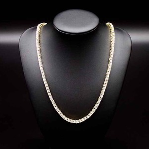 สร้อยคอเทนนิสลายดอกไม้14K ได้รับการรับรองจาก missanite สำหรับงานแต่งงานหรือของขวัญ - Product Image 3