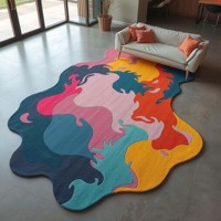 Couleur Splash abstrait nuage fait à la main moderne zone tapis personnalisé touffeté laine forme irrégulière décor à la maison pour salon pique-nique