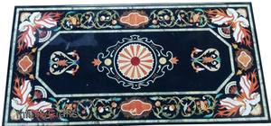 Tablero de Mesa con Incrustaciones de Mármol Pietra Dura - Product Image 4