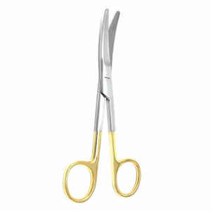 Tijeras Metzenbaum TC, fuente de alimentación manual recta y curva, acero inoxidable para corte de tejido delicado, disección roma - Product Image 4