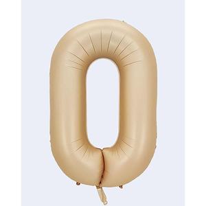 Globo de Fiesta con Número Caramelo N0 de 100 cm, Bolsa de 12 Unidades - Product Image 1