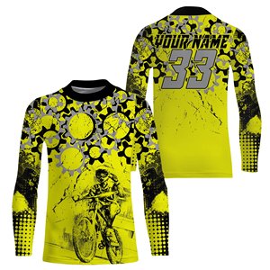 เสื้อขี่จักรยานวิบากแขนยาวสำหรับวัยรุ่นเสื้อขี่จักรยานแบบปรับแต่งได้ระบายอากาศได้ - Product Image 1