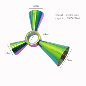 أي فولاذ مقاوم للصدأ متعدد السعات 3 بوصات مثلث جيجر الكوكتيل للسقاة - Product Image 3