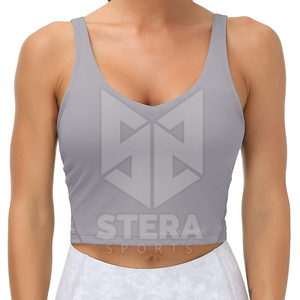 Haute qualité doux sensation Stretch femmes soutien-gorge de sport haut pour femme Spandex Polyester soutien-gorge de sport vêtements de sport soutien-gorge de sport - Product Image 2