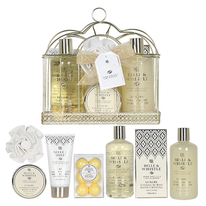 Set da Viaggio Belle & Whistle per la Cura della Pelle, Idratante di Grado Cosmetico e Gabbia per il Bagno per il Corpo - Product Image 1