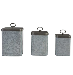 กระป๋องโลหะสแตนเลสฝาปิดโลหะชุบสังกะสีภาชนะบรรจุอาหารที่ต้องการ - Product Image 1