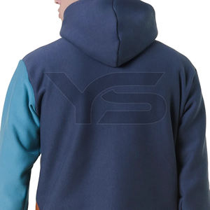 Sudadera con capucha de moda para hombre con colores mezclados Suministro de invierno ODM Patrón sólido Cuello con capucha - Product Image 3