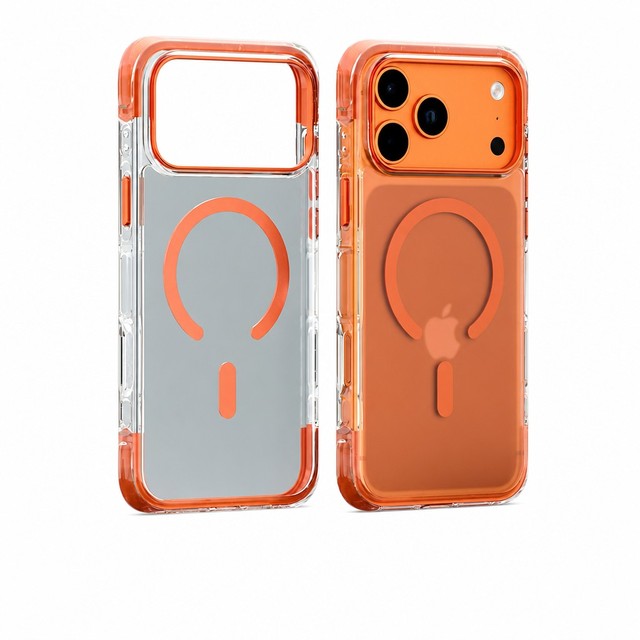 TPU PC Phone Case Air Cushion Magnetic Wireless Charging Shockproof Cover for iPhone 14-17 OEM ODM Manufacturer China
