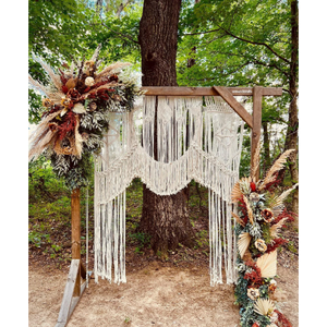 Handmade Large <b>Macrame</b> <b>Curtain</b> Beautiful Bohemian Wall Arch Backdrop for Wedding Wall Hanging Decoration - Product Image 1