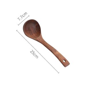 Ustensiles de cuisine en bois d'acacia : Spatules, louches jetables, biodégradables, écologiques, recyclables, de luxe, pour la cuisine et les fêtes, en bambou - Product Image 1