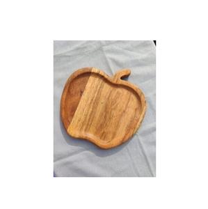 Conception de visage de lapin de plante de service en bois pour salade de pain de fruits pour plats d'assiette plateau de service en bois - Product Image 6